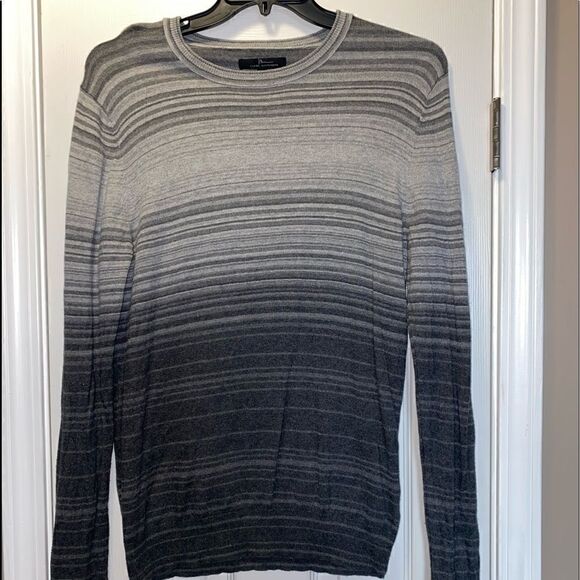 Marc Anthony Grey striped Light Sweater - Picture 1 of 6